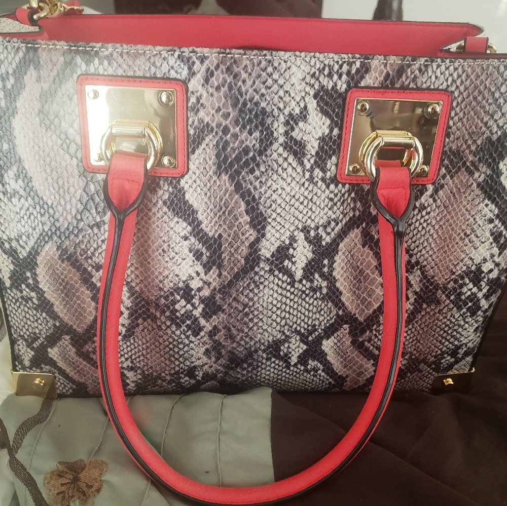 Aldo snake print purse